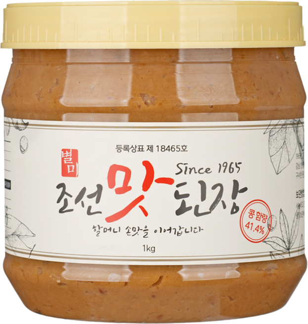 [60년 전통] 별미식품 조선맛된장 1kg 일품 맛집 업소용 찌개된장, 1개