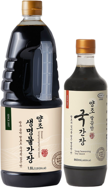 신앙촌 장아찌기획 10호 생명물간장 1.8L 국간장 860ml 간장계란밥 반찬용 본사직영, 1개, 2.66L