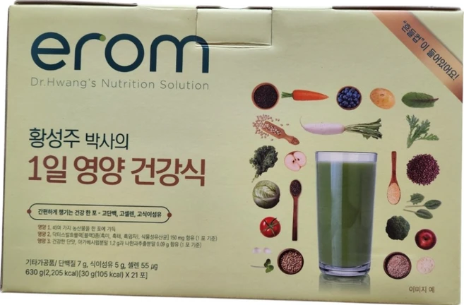 이롬 황성주 1일 영양 건강식 30G, 1개 - 쿠팡
