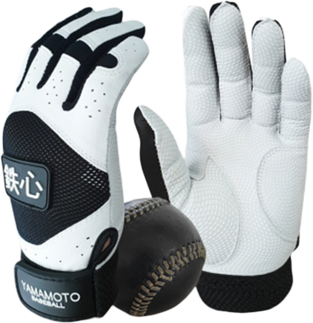철심 유소년 배팅장갑, 화이트블랙, 1개