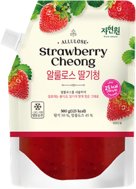 [자연원] 알룰로스 딸기청, 1개, 500g