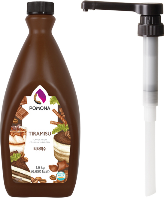 포모나 티라미수 소스 1.9kg + 전용 펌프 세트, 1개