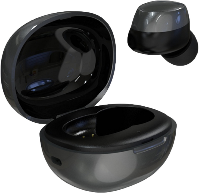 주닉스 EG7 신형 음성증폭기 이어폰형 충전형 무선 소형 소리증폭기 블랙, 1개입, 1개