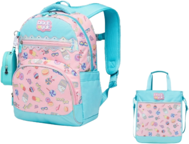 블랙야크 젤라또 초등학생 어린이 책가방 보조가방 세트