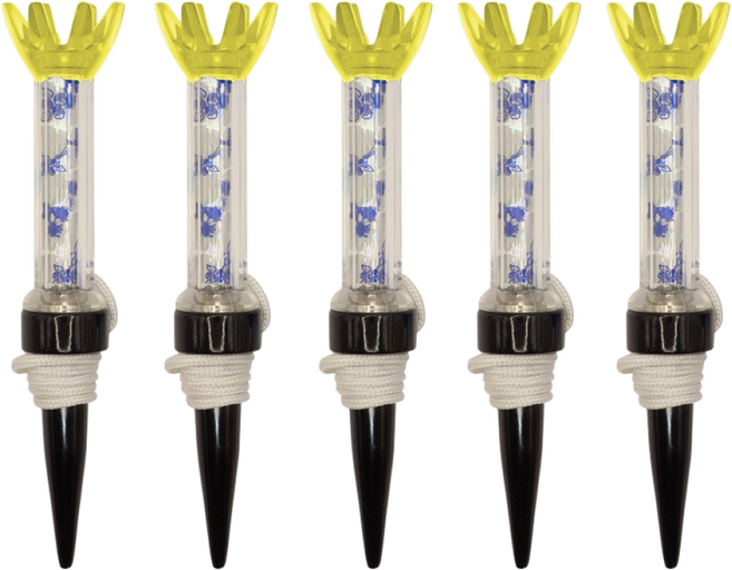 볼벤 자석 골프티 마그네틱 자석티 골프티꽂이, 5개, 옐로우