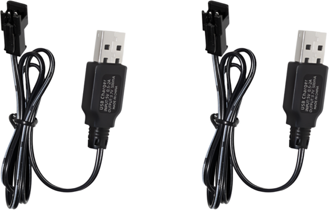 3.7V RC카 충전 DC 케이블 젠더 충전기 락크롤러 포크레인 헬기 드론 탱크 충전 1+1, 2개, 3.7v 충전케이블