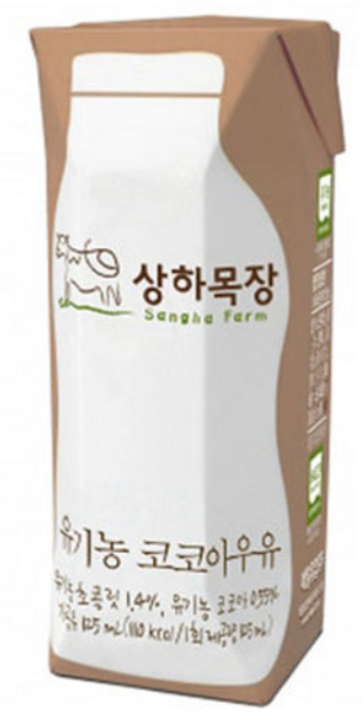 상하목장 유기농 코코아 우유, 125ml, 48개