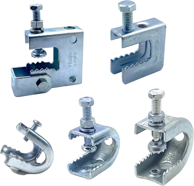 리우툴 국산 빔 클램프 H빔용 G형 C형 소 중 대 그네형 악어이빨 배관자재 G형강 홀딩, C형 클램프(대), 1개