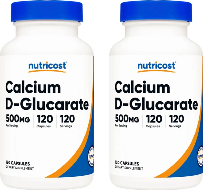 뉴트리코스트 칼슘 D-Glucarate 500mg 120 캡슐, 2개, 120정 - 쿠팡