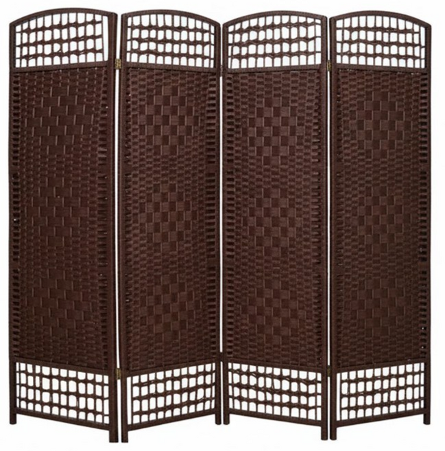 호가 4단 라탄파티션 170cm 특대형 파티션, 170cm 라탄 다크브라운(특대형)