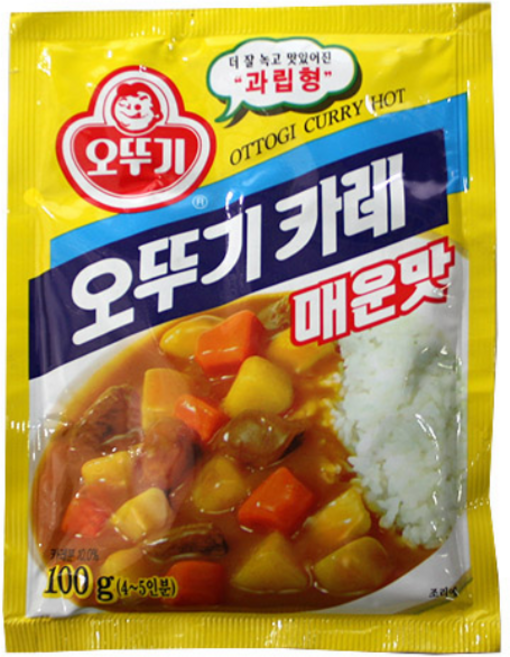 오뚜기 카레 과립형 매운맛, 100g, 1개