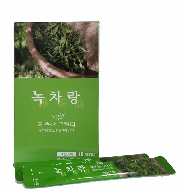 녹차랑 제주산 그린티 액상스틱 11ml 10개입 4개 유기농 녹차 원액