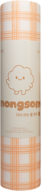 몽솜 빨아쓰는 롤타입 행주 단품 / 도톰한 다회용 위생행주 1개 L (30매)