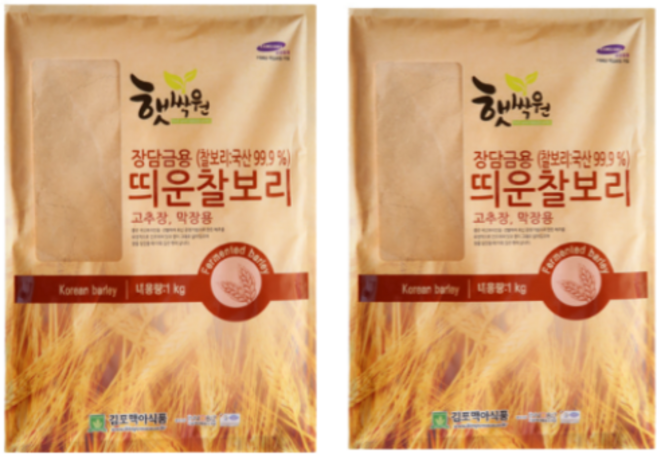 김포맥아식품 장담금용 띄운 찰보리 가루 1kg, 4개