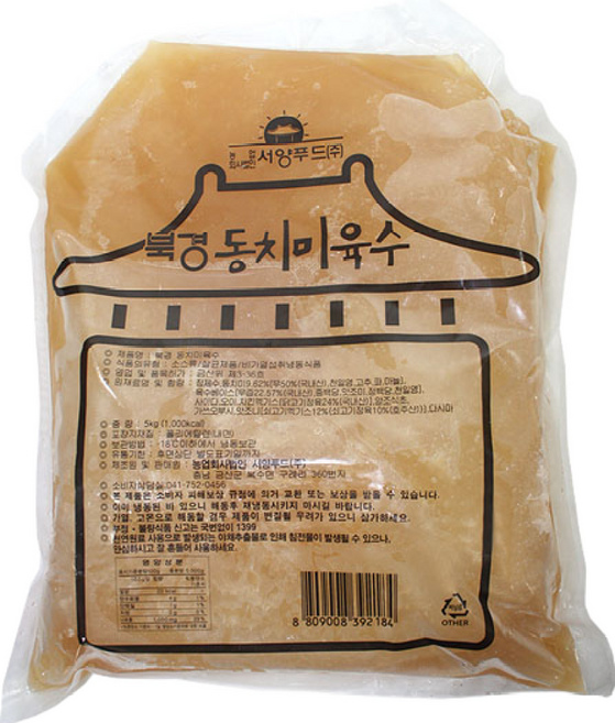 북경 동치미 냉면육수 벌크 5kgX2개(1박스), 10kg, 1박스