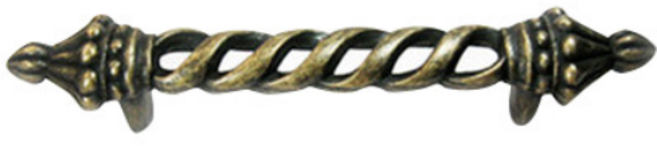 철물코리아 엔틱손잡이 2구모음, A2R13-96왕관금동, 1개