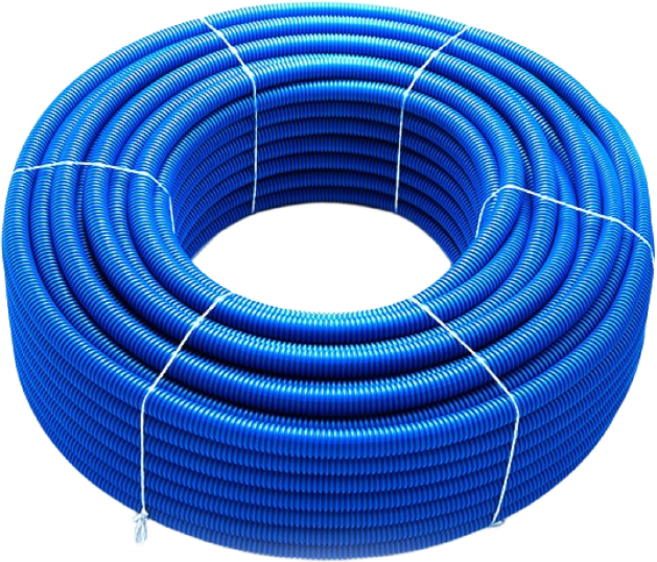 PB 파이프 이중관용 롤관 일반규격 청색 CD22+PB15A 100m, 1개