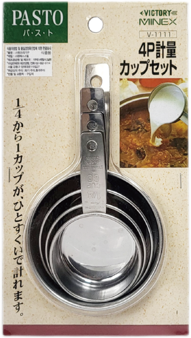 일본 PASTO 파스토 계량컵 4P 1세트, 1개