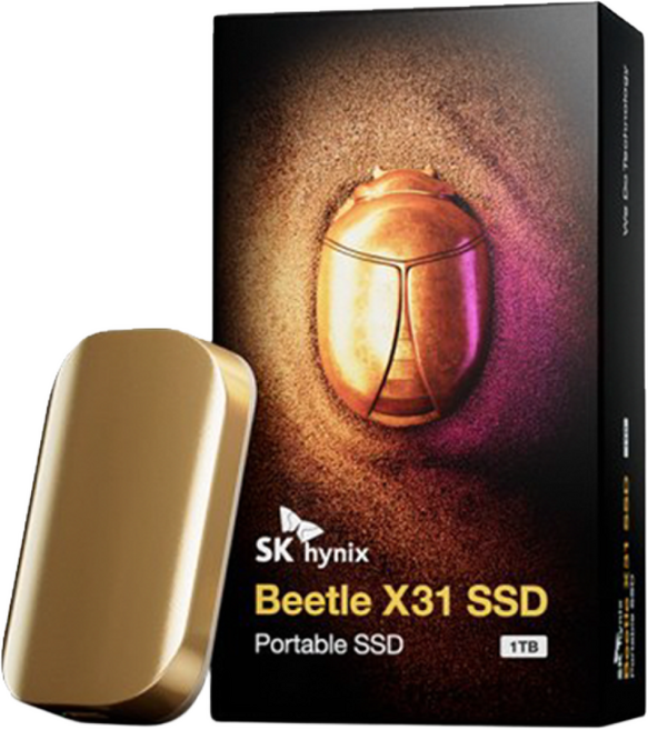 SK하이닉스 Beetle X31 DRAM 탑재 외장 SSD + 전용 케이스, 1024GB, SKHPU3-001T