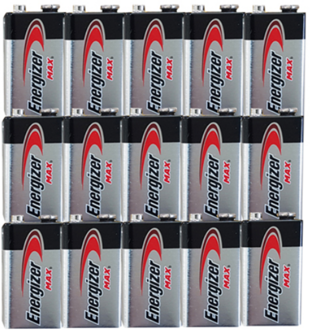 에너자이저MAX 9V알카라인건전지 15개입(쉬링크포장)무료배송, 15개, 1개입
