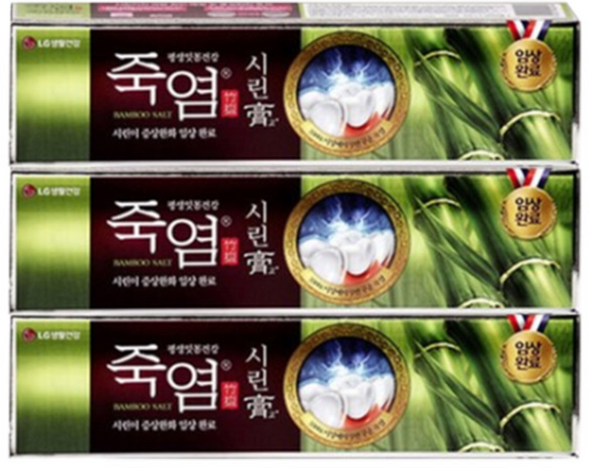 죽염 시린고 밤부솔트 치약, 120g, 3개