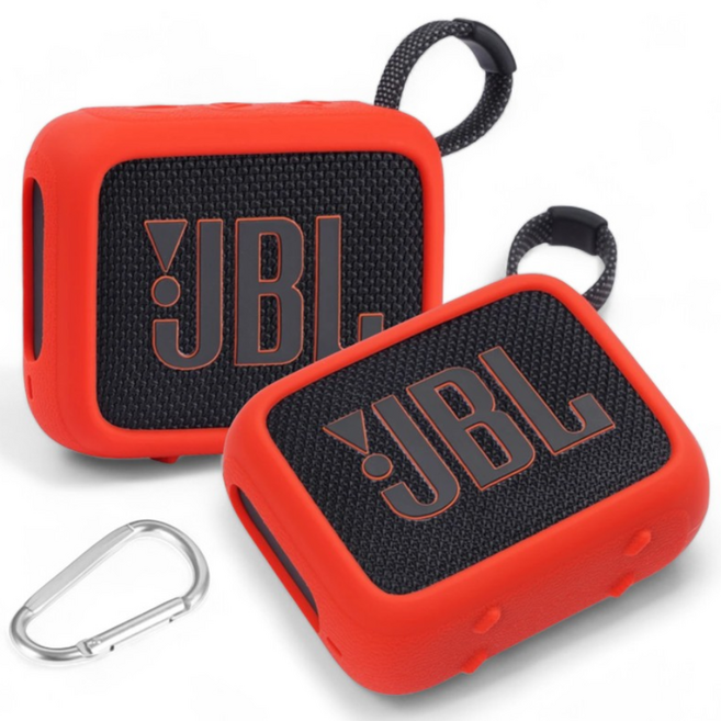 JBL GO4 컬러 하우징 범퍼 케이스, 레드