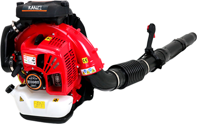 [ KANZI ] EB985 강력 엔진 대포 눈청소 브로워 제설 작업 배낭형송풍기 낙엽청소기 75.6cc 아파트 관리실, 1개