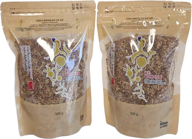 하이칸 특허 발아 현미 상황쌀 SCI논문게재 TV 방영 린테우스 상황버섯 쌀 1KG(500gx2), 500g, 2개
