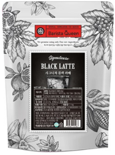 바리스타퀸 시그니쳐 블랙 라떼 파우더, 1kg, 1개, 1개