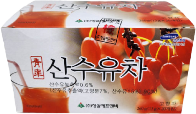 청솔 산수유차 260g (13g X 20개입), ONE COLOR, 20개입, 13g, 1개