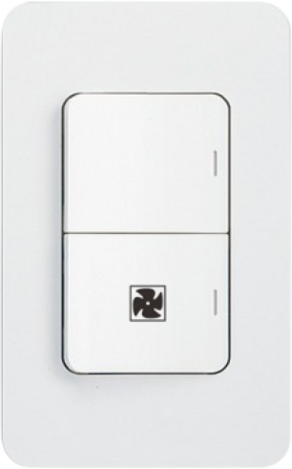 제일전기 디아트 화이트 단로 2구 환풍기 스위치, 1개