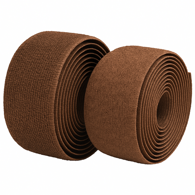 칼라벨크로 너비2cm 25M 암수 세트, 브라운, 1개