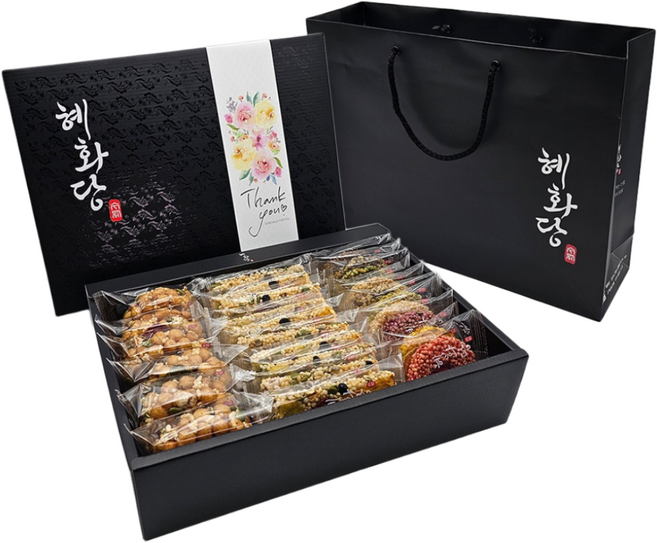 수제 쌀강정 과일오란다 선물세트 혜화당4호 쇼핑백 포함, 1개, 1.25kg