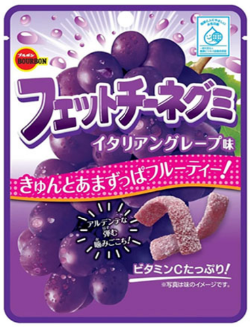 부르봉 페투치네 젤리 포도맛, 10개, 50g