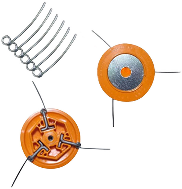 꼬마대장 가볍고 안전한 예초기날 파워커터 강선날 스틸날 잡초제거, 1세트