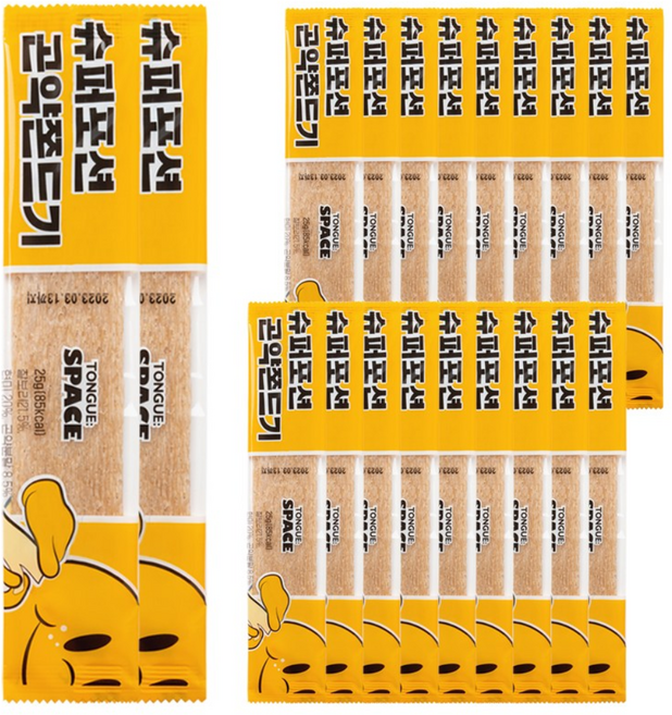 텅스페이스 슈퍼포션 곤약쫀드기, 25g, 20개