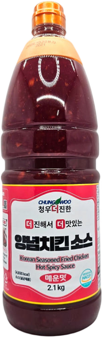 청우 더진한 양념치킨소스 매운맛, 2.1kg, 5개