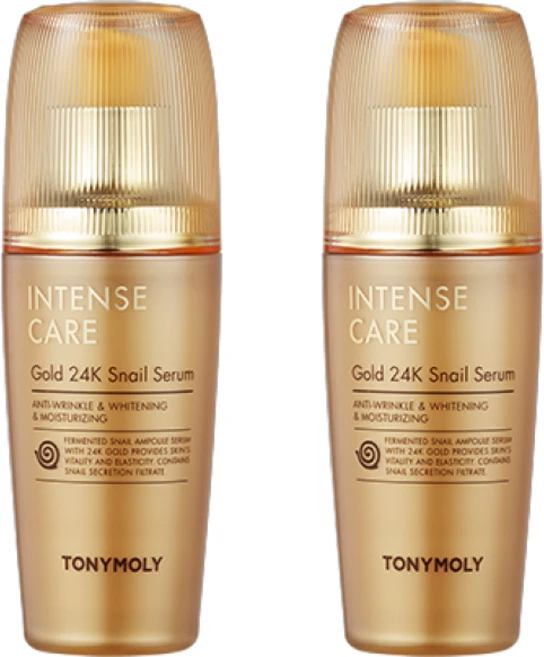 토니모리 인텐스케어 골드24K 스네일 세럼 ~ "영양가득한 앰플세럼이 피부건조 피부의당김 탄력저하된 피부를 건강하고 탄탄한 피부로, 35ml, 2개 - 쿠팡