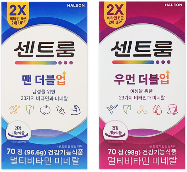 센트룸 포맨 70정+포우먼 70정, 1세트, 140정