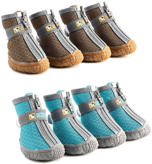 점핑슈즈 강아지 메쉬 신발, 02_블루, 1개