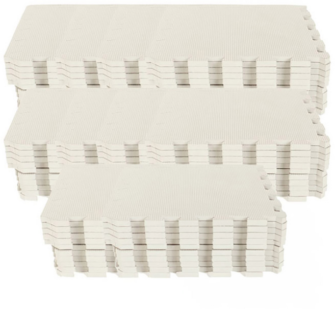 딩동펫 반려동물 퍼즐매트, 아이보리, 100개