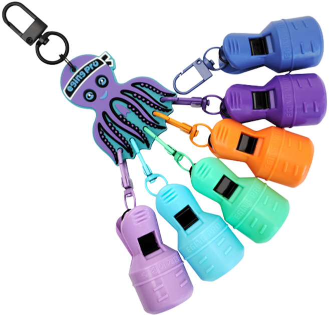 레저킹 옥토팡팡 에기훅캡 카라비너 세트, 1세트, 93g, 퍼플