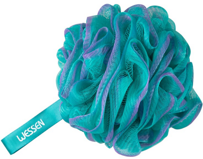 부드러운 거품 샤워볼, 민트, 1개입, 1개