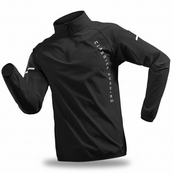 COSYEVNO 스포츠 트렌치코트 가을 겨울 남성 속건성 바람막이 조깅 트레이닝복 겨울 반집업 아웃도어 라이딩 긴팔