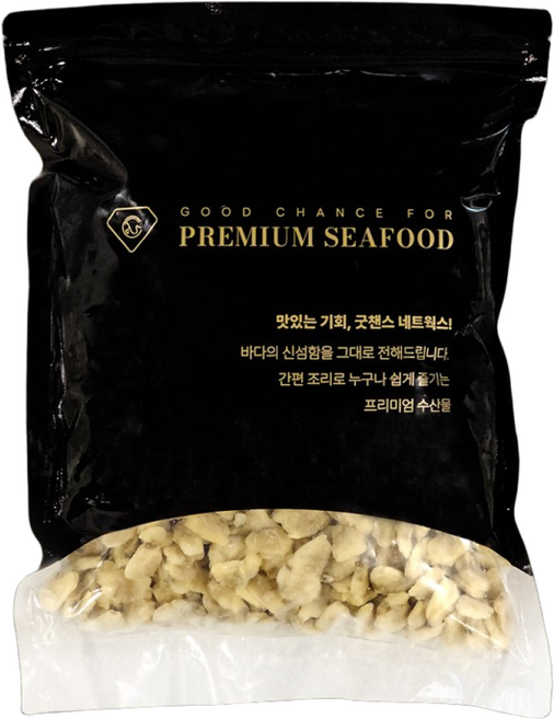 [굿챈스] 프리미엄 냉동 자숙바지락살 벌크 대용량 깐바지락, 10개, 1kg