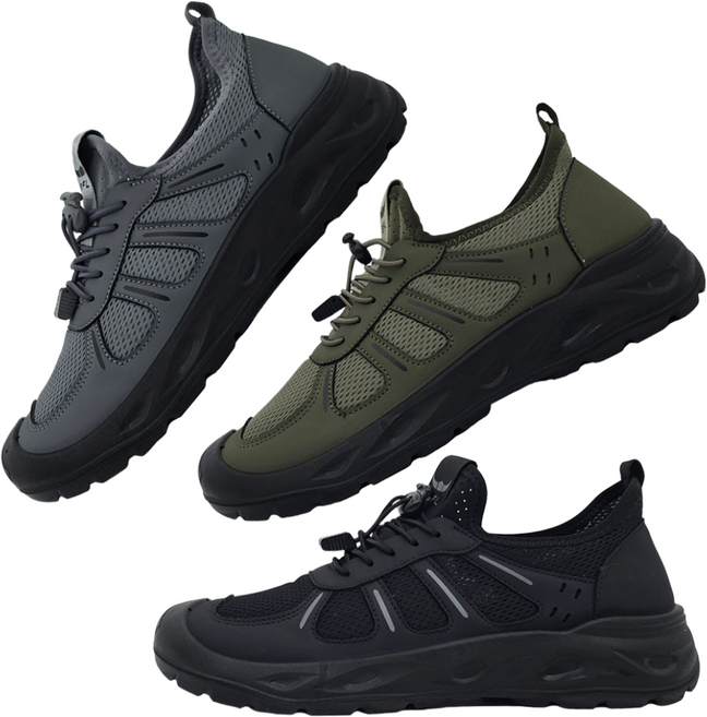 BFL 발편한 남성 슬립온 운동화 가벼운 스니커즈 통풍 메쉬 신발 2905