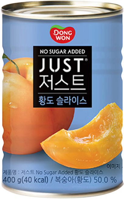 저스트 노슈가 황도 슬라이스 동원, 400g, 1개