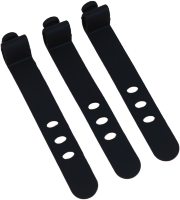 코지박스 실리콘 케이블 타이 홀더 반영구, 10개, 블랙