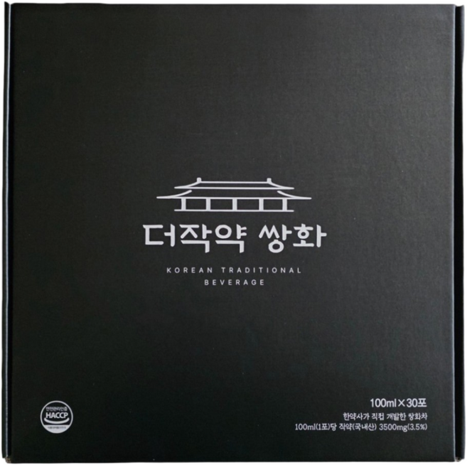 더작약 쌍화 - 한약사가 개발한 쌍화차 건강 선물세트, 100ml, 30개입, 1박스