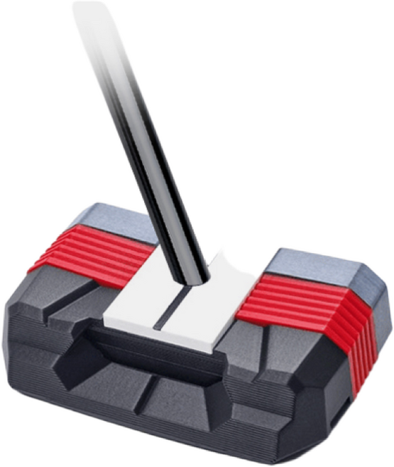 [이용희프로 퍼터]굴림채 ZET 제로토크 블랙 유광 카본샤프트 퍼터 세미 말렛 슈퍼스트로크그립, 레드 34 피스톨1.0 화이트블루